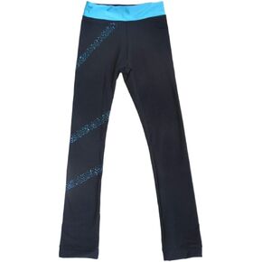 Ice Figure Skating Pants Girls Practice Over Boots Pants Thin Fleece Tights Trousers Rhinestones Child Skate Leggings in Kuwait