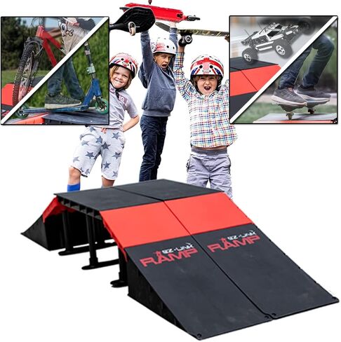 PLATPORTS لوح التزلج منحدر الدراجة منحدر التزلج RC منحدر BMX منحدر RC سيارة منحدر للأطفال القفز - ملحقات لوح التزلج الصغيرة للبنين والبنات in Kuwait