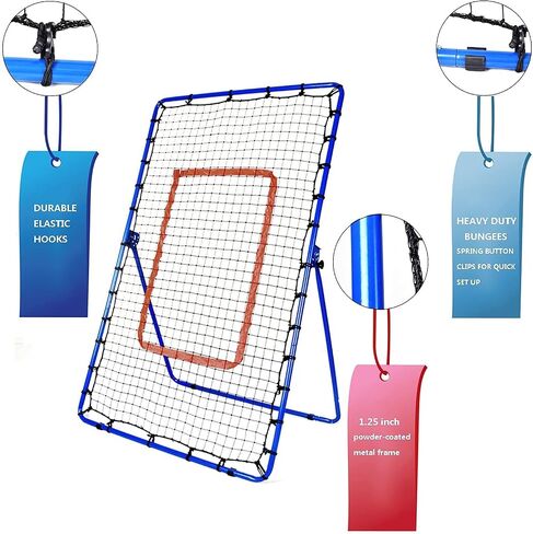 DRM Baseball Rebound Net - Bigger Baseball Pitching Net - Baseball Softball Rebounder - Rebound Trainer for Kids and Adults - Pitcher Throwing Practice Trainer in Saudi Arabia