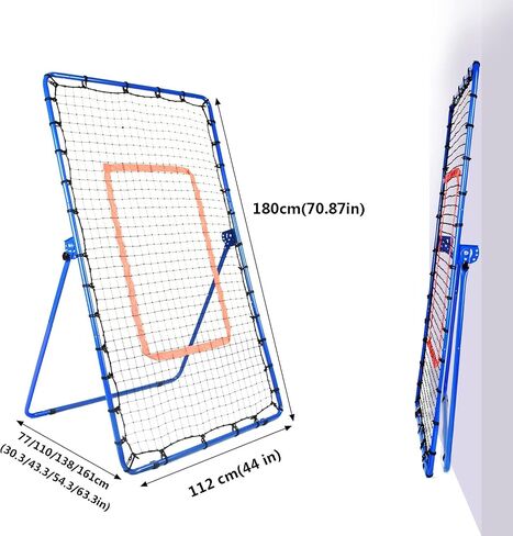 DRM Baseball Rebound Net - Bigger Baseball Pitching Net - Baseball Softball Rebounder - Rebound Trainer for Kids and Adults - Pitcher Throwing Practice Trainer in Saudi Arabia
