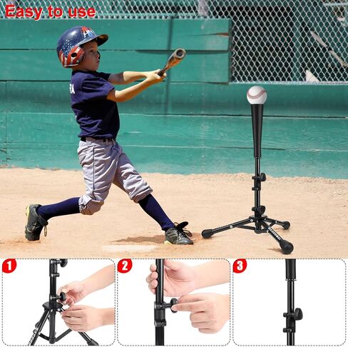 Baseball Tee for Kids,Batting Tee,Softball Tee,Youth Hitting Tee,Teeball Tee,Travel Tee,Easy Adjustable Height in Saudi Arabia