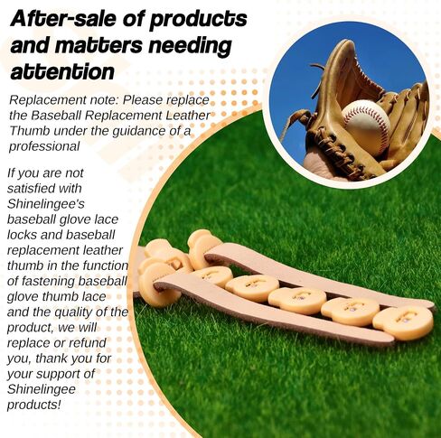 Baseball Glove Locks 8 Pack, Lace Locks for Baseball Glove, Glove Lace Locks, Never Need Thying Knots Again, Real Cowhide Baseball Replacement Leather Thumb, Fits All Baseball and Softball Gloves in Saudi Arabia