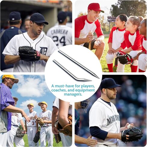 قفاز بيسبول بإبرة دانتيل - إبرة ربط متينة لإصلاح قفازات البيسبول والكرة اللينة - مجموعات من الدانتيل، رباط قفاز البيسبول، إبرة جلد، مجموعة ربط القفازات in Kuwait