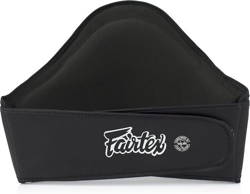 Fairtex جلد الملاكمة Muay Thai MMA تدريب Kick Shield Rib Guard واقي الجسم وسادة البطن (BPV3، أسود/أحمر) in Kuwait