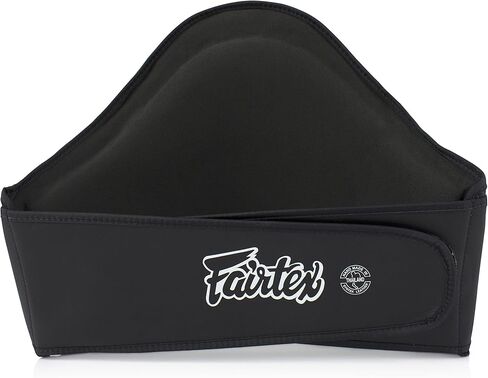 Fairtex جلد الملاكمة Muay Thai MMA تدريب Kick Shield Rib Guard واقي الجسم وسادة البطن (BPV3، أسود/أحمر) in Kuwait