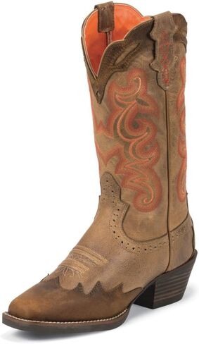 حذاء Justin Boots النسائي Stampede Sliver Collection للفروسية in Kuwait