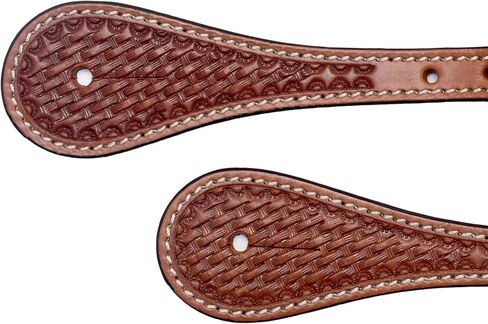 أحزمة جلدية مزخرفة بالسلة لراكبي الخيل | الرجال الغربيون، والنساء، وأشرطة تحفيزية ذات طبقة واحدة قابلة للتعديل in Kuwait