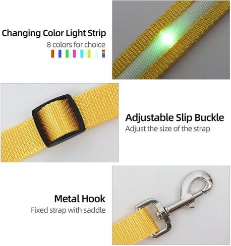 2024 ترقية طوق صدر الحصان مع الضوء، 8 ألوان في 1 عمود حصان مضيء، قابل لإعادة الشحن لمدة ساعة واحدة لمدة 8 ساعات، حزام حصان LED للشحن عبر USB in Kuwait