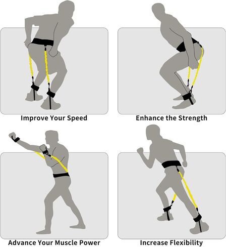 Vertical Jump Trainer: Leg Strength Training Equipment with Resistance Bands - Speed & Agility Jumping Exercise for Basketball Volleyball Football in Saudi Arabia