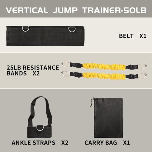 Vertical Jump Trainer: Leg Strength Training Equipment with Resistance Bands - Speed & Agility Jumping Exercise for Basketball Volleyball Football in Saudi Arabia