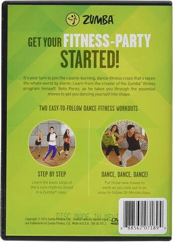 Zumba 101 Dance Fitness for Beginners Workout DVD, Beginner Dance Workout .5x5.25x7.5" .25 LBS in Saudi Arabia