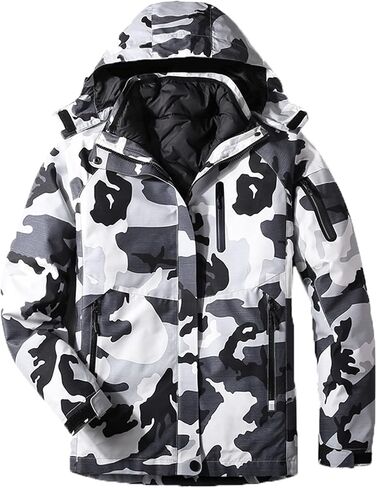 Men's Ski Jacket Waterproof Mountain Snowboard Jacket Winter Windproof Snowsuit Outdoor Hooded Snow Coat in Saudi Arabia