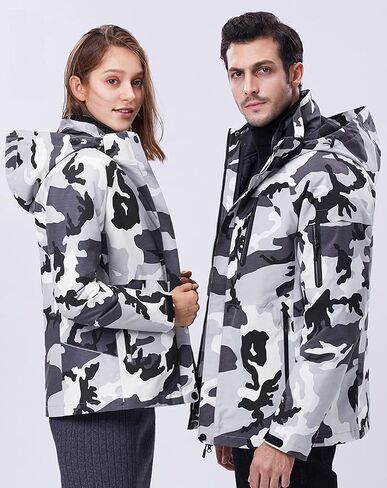 Men's Ski Jacket Waterproof Mountain Snowboard Jacket Winter Windproof Snowsuit Outdoor Hooded Snow Coat in Saudi Arabia
