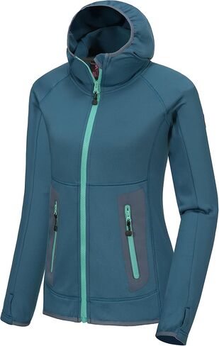 Little Donkey Andy Women's Winter Lightweight Warm Fleece Jacket Thumb Holes Thermal Hooded Coat Running Hiking in Saudi Arabia