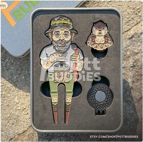 PuttBuddies™ - Ball Marker and Divot Tool Gift Set, Gift for Groomsmen, Unique Golf Accessories in Saudi Arabia