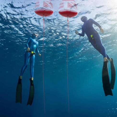 Maitys الثقيلة PVC الغوص العلم تعويم Freediving حبل مجموعة نفخ إشارة العائمة مع علم الغوص Freediving الحبل المقود للغطس والرياضات المائية إشارة السباحة القوارب الصيد in Saudi Arabia