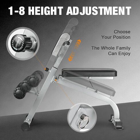 كرسي روماني مقعد تمرين قابل للتعديل متعدد الاستخدامات في المنزل مقعد Hyperextension وكرسي Ab لتدريب الجسم بالكامل in Kuwait