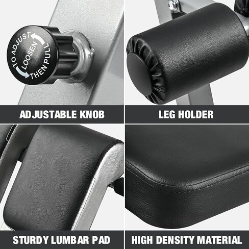 كرسي روماني مقعد تمرين قابل للتعديل متعدد الاستخدامات في المنزل مقعد Hyperextension وكرسي Ab لتدريب الجسم بالكامل in Kuwait