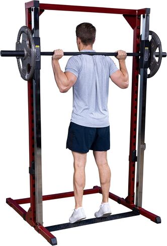 Body-Solid Best Fitness Smith Machine for Home Gym - Strength Training with Safety Bars, Adjustable Safeties, and Attachments for Squats, Bench Presses, Rows in Saudi Arabia