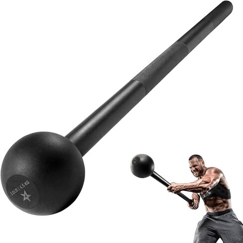 Yes4All Steel Mace Bell for Strength Training - Support Full Body, Muscles, Shoulder, Grips & Forearms Workouts to Rehabilitation, Stretching 5, 7, 10, 15, 20, 25, 30lb For Woman & Man in Saudi Arabia
