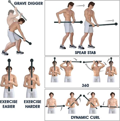Yes4All Steel Mace Bell for Strength Training - Support Full Body, Muscles, Shoulder, Grips & Forearms Workouts to Rehabilitation, Stretching 5, 7, 10, 15, 20, 25, 30lb For Woman & Man in Saudi Arabia