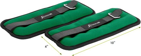 مجموعة أوزان للكاحل/الرسغ والذراع/الساق من بروسورس، قطعتان، حزام قابل للتعديل من 1 رطل إلى 5 رطل، وزن قابل للتعديل 15 رطل للرجال والنساء، وزن أصفر 15 رطل (ps-1236-aw-adj) in Kuwait