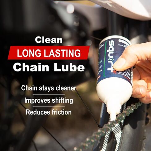 Squirt Bike Care Gift Box - Long-Lasting Bike Chain Lube (120ml), Bike Cleaner Sachets for all Bike Parts, Tire Sealant Pouches (120ml), Barrier Balm Sachets for Anti Chafing - Bike Care Kit in Kuwait