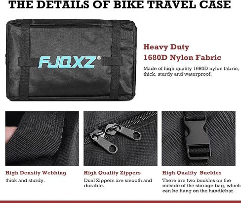 Bike Travel Bag, Homa Folding Bike Transport Bag Bicycle Travel Carrying Case with a Carry Bag Fits 20-29inch Folding Bike, Bike Transport Case for Train Air Travel in Saudi Arabia