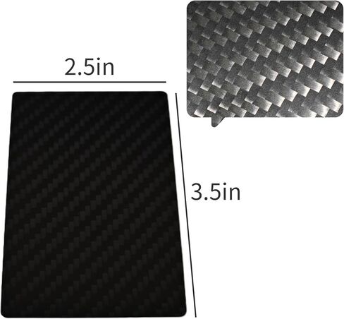 CUIYAKI Carbon Fiber Cut Cards (10-Pack,2.5 * 3.5in), Poker Size, Lightweight & Waterproof for Poker,Texas Hold'em,Blackjack Games and More in Saudi Arabia