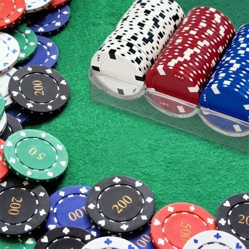 Brybelly Clear Acrylic Poker Chip Tray with Lid | for Standard Size Chips and Clay Chips in Saudi Arabia