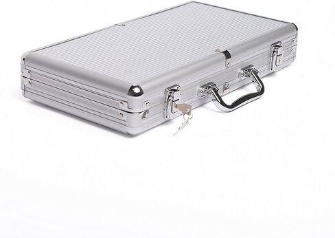 مجموعة لعبة البوكر 300 شريحة نرد من بو تويز في علبة من الألومنيوم (رقائق 11.5 جرام)، مجموعتان من البطاقات، 5 نرد in Kuwait