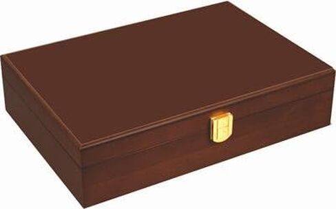 DA VINCI Mahogany Wood Poker Case with 200 Chip Capacity (Chips not included) in Saudi Arabia