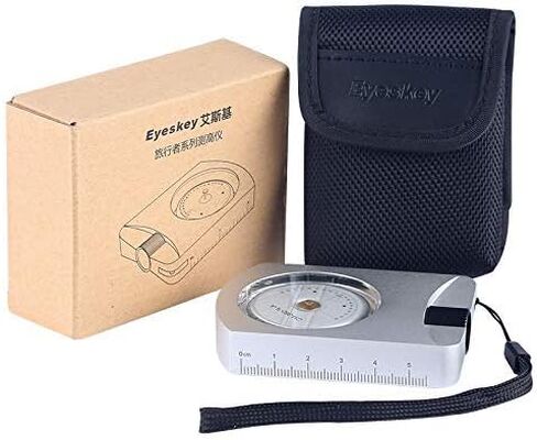 مقياس الارتفاع للجيب، مقياس الارتفاع بدون بطارية، مقياس الارتفاع الدقيق الاحترافي من الألومنيوم، مقياس الميل المدمج لقياس زوايا الارتفاع والمنحدرات، فضي in Kuwait