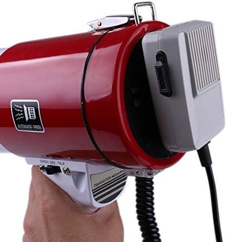 مكبر صوت بصوت عالٍ بقدرة 50 وات قابل لإعادة الشحن مع مكبر صوت محمول خارجي من نوع Siren Bullhorn in Kuwait