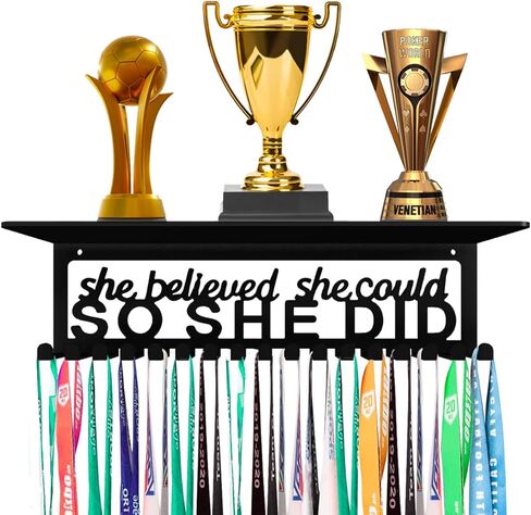 ميدالية شماعات شريط حامل عرض الرف ميداليات جدار معدني رف الكأس المنظم جوائز الإطار لقد صدقت الشريط يهتف الجمباز كرة القدم الكرة اللينة الجمباز عداء السباق عقد ميداليات سهلة التركيب in Kuwait