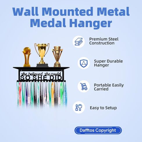 ميدالية شماعات شريط حامل عرض الرف ميداليات جدار معدني رف الكأس المنظم جوائز الإطار لقد صدقت الشريط يهتف الجمباز كرة القدم الكرة اللينة الجمباز عداء السباق عقد ميداليات سهلة التركيب in Kuwait