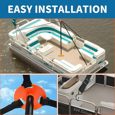 2 Pcs Boat Cover Support Pole System with 8 Adjustable Height (23"-57") - Furniture Cover Support Pole with Sandbag, Storage Bag in Saudi Arabia