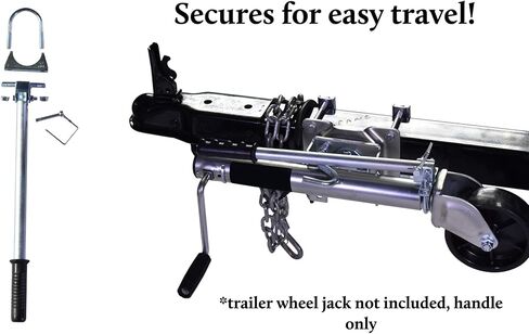 جديد! ذراع التوجيه لجاك عجلة المقطورة، دوران سريع للعجلة المزدوجة. استخدمه مع القارب أو المرافق أو جت سكي أو البحرية أو مقطورة المرافق الصغيرة. الترباس على عجلة جاك الخاص بك! تصميم جديد بانتظار الحصول على براءة اختراع. in Kuwait