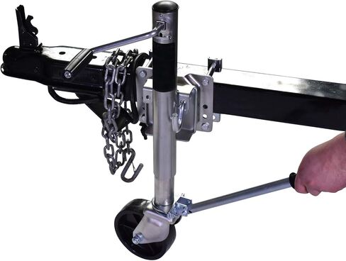 جديد! ذراع التوجيه لجاك عجلة المقطورة، دوران سريع للعجلة المزدوجة. استخدمه مع القارب أو المرافق أو جت سكي أو البحرية أو مقطورة المرافق الصغيرة. الترباس على عجلة جاك الخاص بك! تصميم جديد بانتظار الحصول على براءة اختراع. in Kuwait