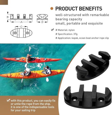 3 قطع مرساة كاياك - مربط نايلون متين لقوارب الكاياك والزوارق وقوارب الصيد - ملحقات قوارب الكاياك الأساسية in Kuwait