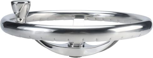 YaeMarine 3 Spoke 13-1/2" Dia Stainless Steel Marine Boat Steering Wheel with 1/2"-20 Nut and Turning Knob for Teleflex Cable Helm in Saudi Arabia