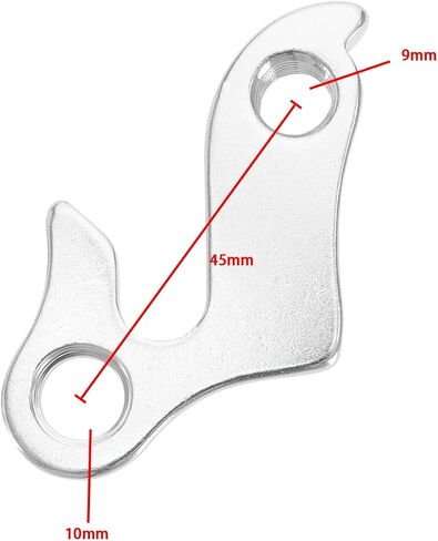 الميكانيكية Derailleur شماعات Derailleur هوك دراجة الذيل هوك الخلفي Derailleur هوك سبائك الألومنيوم مع 2 مسامير متوافق مع باراكودا متوافق مع بيانكي in Saudi Arabia