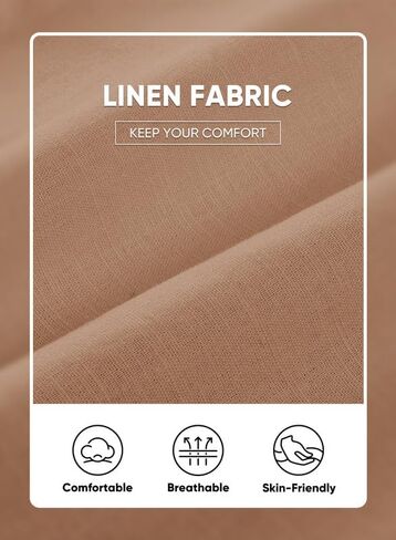 JMIERR Mens Casual Linen Pants Loose Fit Straight Legs Elastic Waist Trousers Summer Beach Yoga in Saudi Arabia