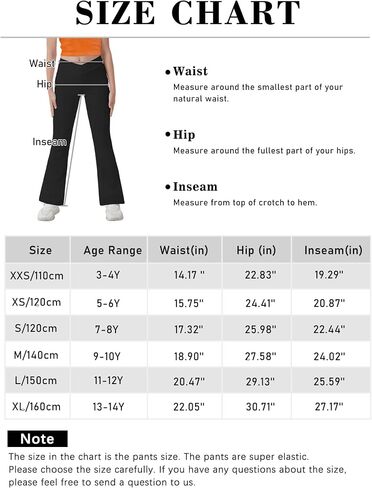 Girl's Crossover Flare Leggings with Pockets, V Cross High Waisted Yoga Bootcut Color Full Length Bell Bottoms in Saudi Arabia
