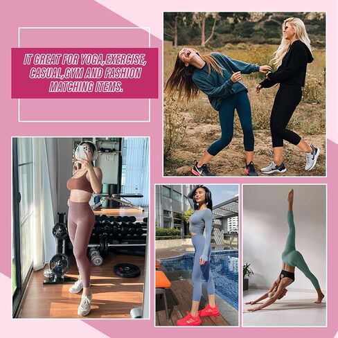 CAMPSNAIL 4 Pack Capri Leggings for Women - High Waisted Capris Soft Tummy Control Yoga Pants with Pockets Workout Tights in Saudi Arabia
