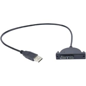 SATA Cable USB 2.0 to M1ni Sata II 7+6 13Pin Adapter for CD/DVD ROM Slimline Drive Converter Cable Screws Steady Style in Saudi Arabia