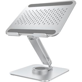 360 Degree Rotatable Aluminum Alloy Laptop Stand Folding Storage Suitable for Computer Cooling Bottom in Kuwait