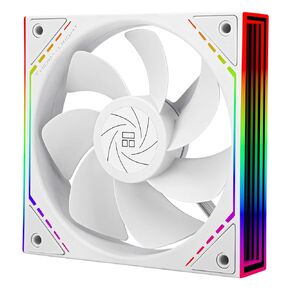 Thermalright TL-M12RW CPU Fan 120mm Case Cooler Fan ARGB, 4pin PWM Connector Silent Computer Fan with S-FDB Bearing,Desktop Cooling Fan has Side ARGB Mirror Light Effect, Inverted Fan(TL-M12RW) in Saudi Arabia