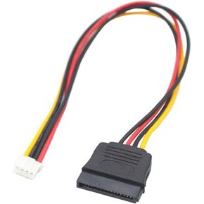 PH 2.0mm 4Pin Small TY>pe to 15Pin HDD SATA Power Supply Cable Cord 20AWG Wire for Industrial All-in-one HD M1ni PC PDD(35cm) in Saudi Arabia