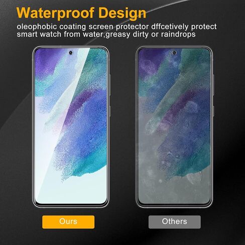 3 حزمة شاشة شاشة زجاجية مقسّمة لـ Samsung Galaxy S21 Fe + 3 Pack Camera Lens Protecto و Anti-Fingerprint و 9 H صلانة وموظف خدش وسهل التثبيت وصديق للحالة in Kuwait